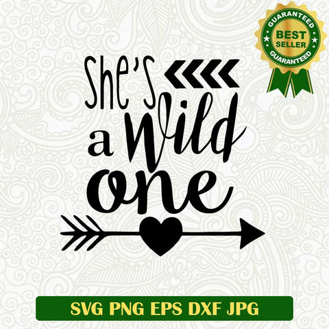 She's a Wild one SVG, Bohemian SVG, Hippie soul arrow SVG PNG cut file