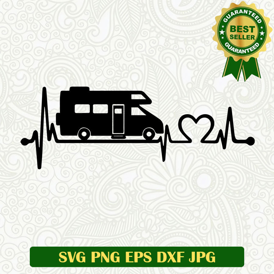 Volkswagen van heartbeat SVG, Volkswagen van SVG, Volkswagen SVG cut file